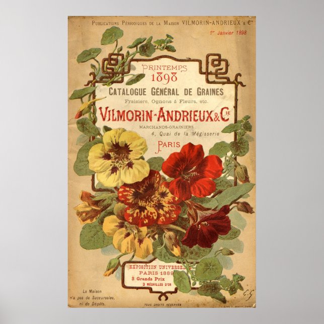 Vilmorin-Andrieux & Co. Seed Catalogue Poster (Front)