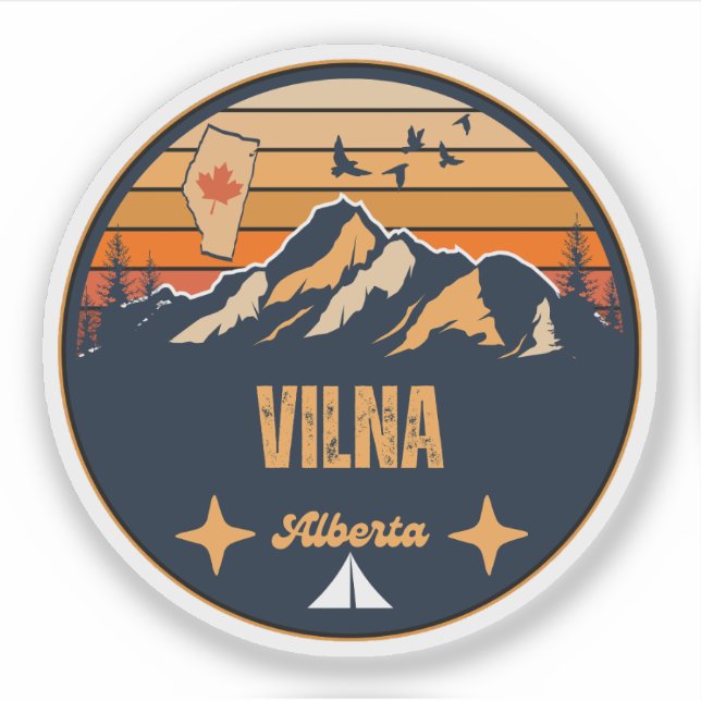 Vilna, Alberta Sticker (Front)