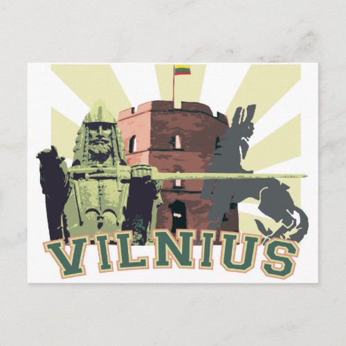 VILNIUS capitol of Lithuania Postcard