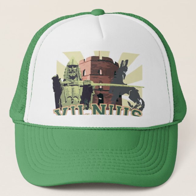 VILNIUS (capitol of Lithuania) Trucker Hat (Front)
