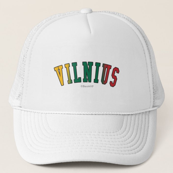Vilnius in Lithuania National Flag Colors Hat