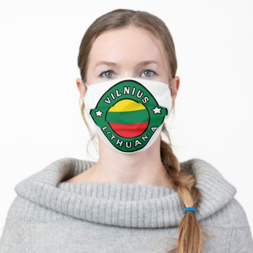 Vilnius Lithuania Adult Cloth Face Mask
