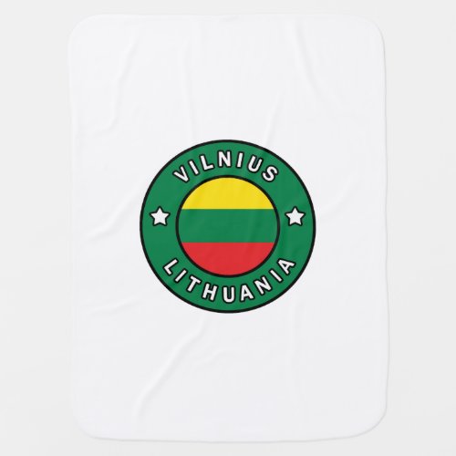 Vilnius Lithuania Baby Blanket