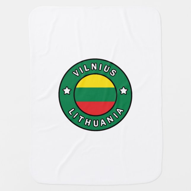 Vilnius Lithuania Baby Blanket (Front)