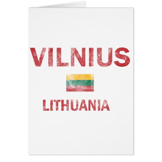 Vilnius Lithuania Designs Cards (Front)