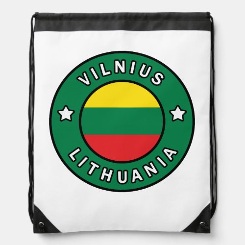 Vilnius Lithuania Drawstring Bag