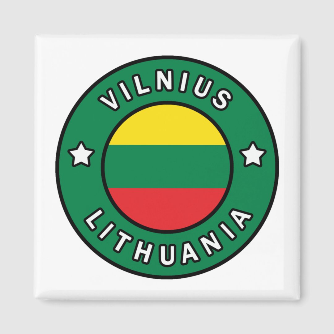 Vilnius Lithuania Magnet | Zazzle