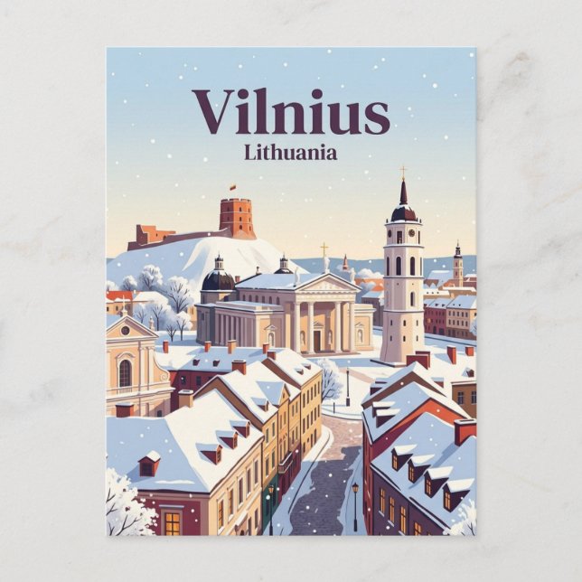 Vilnius Lithuania Postcard (Front)