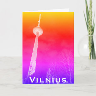 Vilnius, Lithuania TV Tower (Soviet Architecture) Card