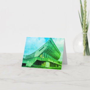 Vilnius, LT Brutalist Palace of Concerts & Sports Thank You Card