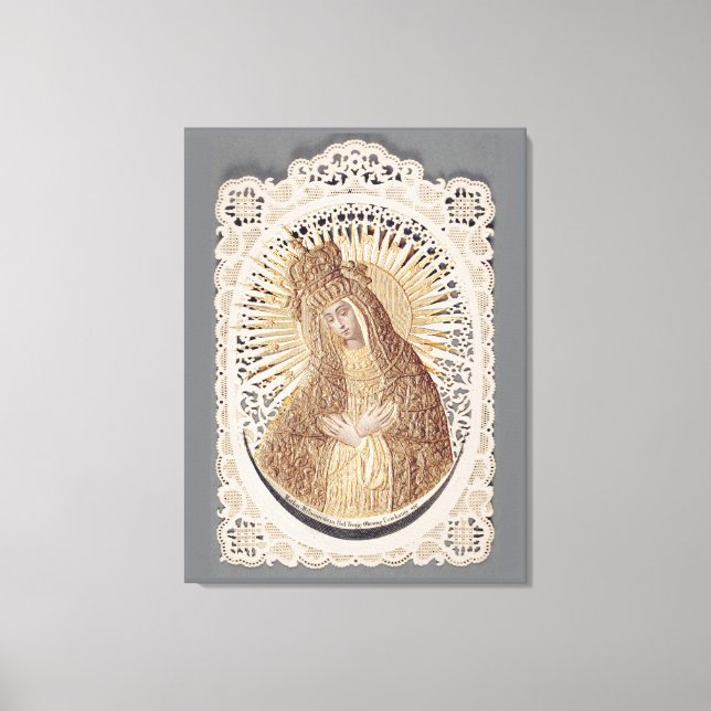 Vilnius Madonna in Prayer ...  fine art  Canvas Print (Front)