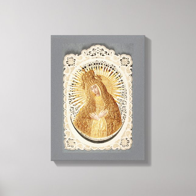 Vilnius Madonna in Prayer ...  fine art  Canvas Print (Front)