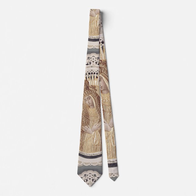 Vilnius Madonna in Prayer ...  fine art  Neck Tie (Front)