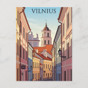 Vilnius Old Town Lithuania Travel Postcard