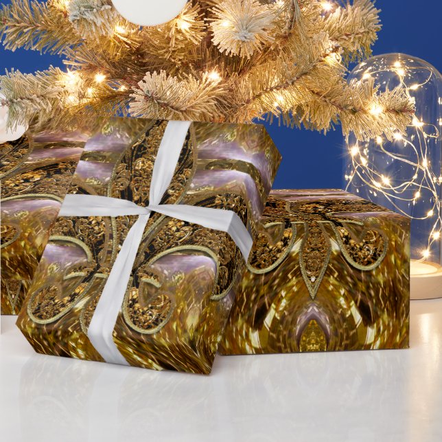 Vilposh Fleur Baroque 15 ft Wrapping Paper (Holidays)