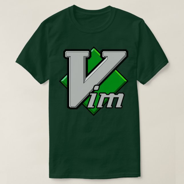Vim Text Editor T-Shirt (Design Front)