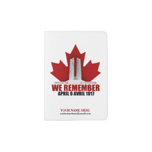 Vimy Ridge We Remember Passport Holder