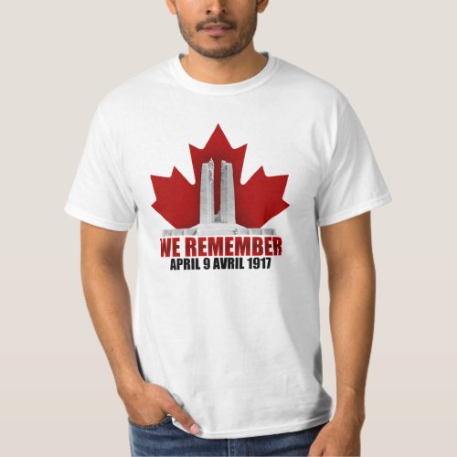 Vimy Ridge We Remember T_Shirt