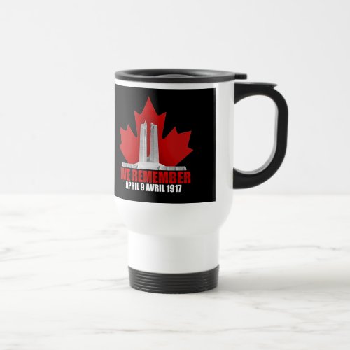 Vimy Ridge We Remember Travel Mug