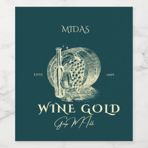 Vin de haute qualit MIDAS Wine Label
