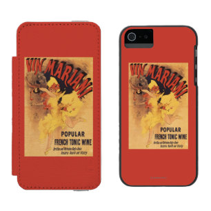 Vin Mariani Dancing Girl Pouring Wine Wallet Case For iPhone SE/5/5s