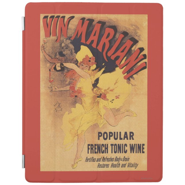 Vin Mariani Dancing Girl Pouring Wine iPad Smart Cover (Front)