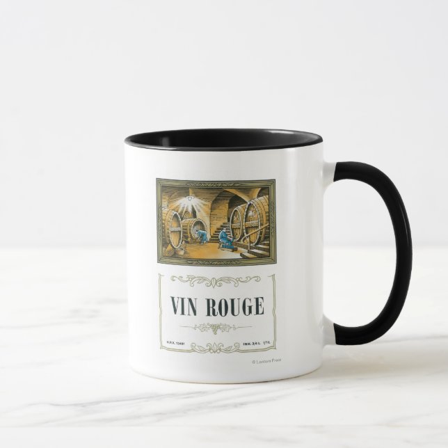 Vin Rouge Wine LabelEurope Mug (Right)