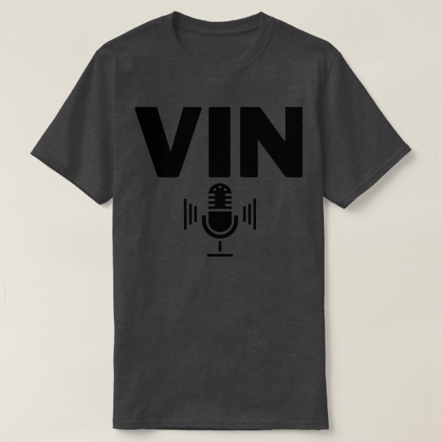 Vin Scully Microphone 16 T-Shirt (Design Front)