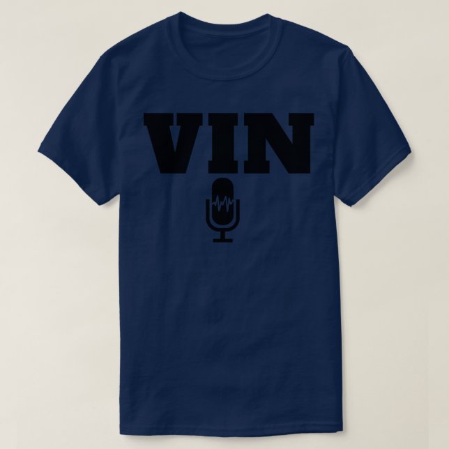 Vin Scully Microphone 1 T-Shirt (Design Front)