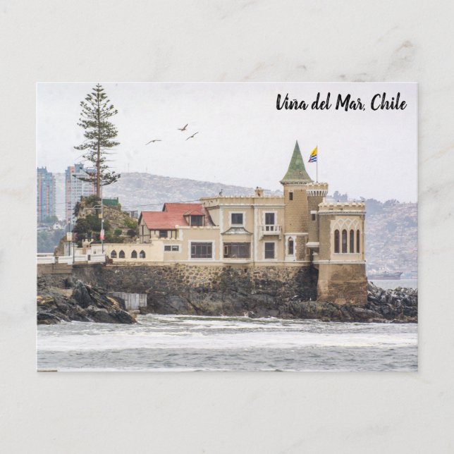 Viña del Mar, Chile, El Castillo Wulff Postcard (Front)
