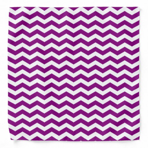 Vina Del Mar Purple Wave Chevron Bandana
