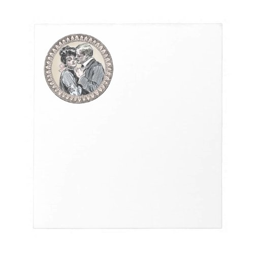 Vinage Bridal Wedding Bride and Groom Notepad