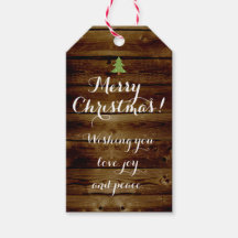 Vinage Country Wood Merry Christmas Personalized