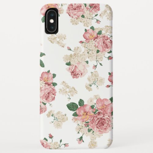 Vinage Floral Pattern iPhone XS Max Case