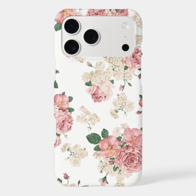 Vinage Floral Pattern Iphone Case (Back)