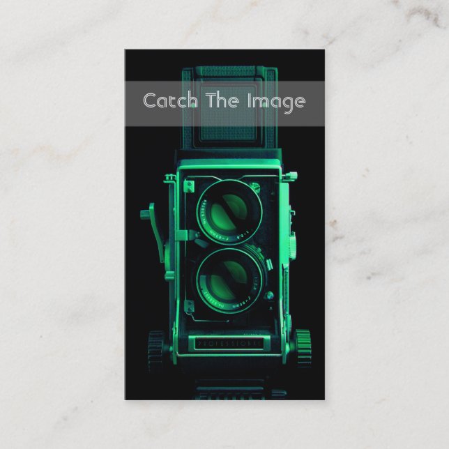 Vinatge Camera Business Card Photography (Front)