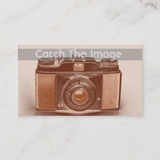 Customizable Vinatge Camera Business Card Photography