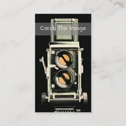 Customizable Vinatge Camera Business Card Photography
