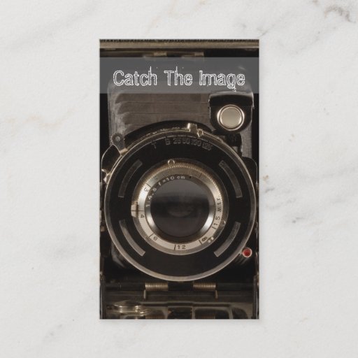Customizable Vinatge Camera Business Card Photography