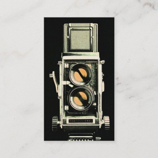 Customizable Vinatge Camera Business Card Photography