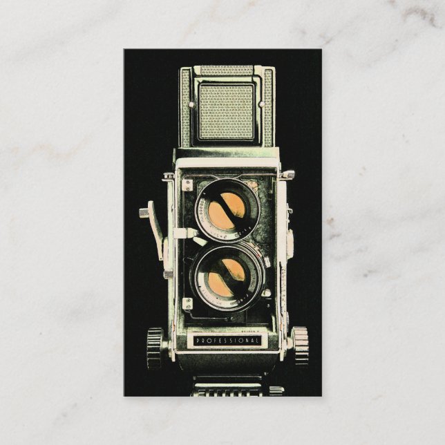 Vinatge Camera Business Card Photography (Front)