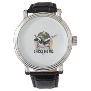 Vinatge Chicks Dig Me Easter Camo Toddler Boys Fun Watch