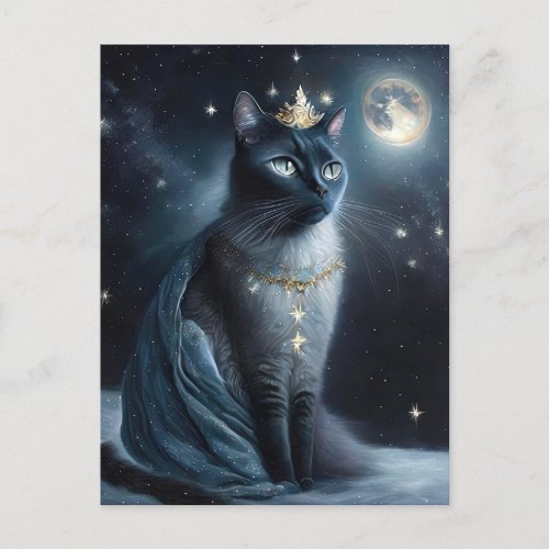 Vinatge Royal Cat Holiday Postcard