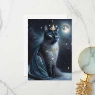 Vinatge Royal Cat Thank You Card