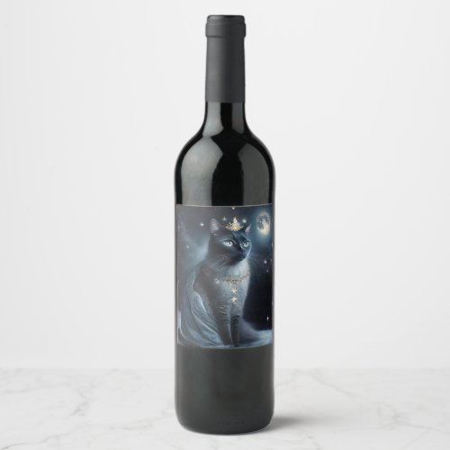 Vinatge Royal Cat Wine Label