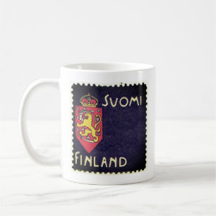 Vinatge stamp - Finland Coffee Mug