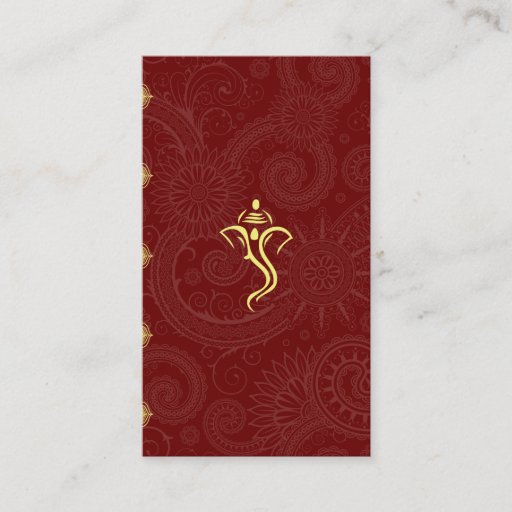 Customizable Vinayaka Wedding Insert Business Cards