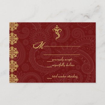 Vinayaka Wedding Rsvp Cards by EnduringMoments at Zazzle