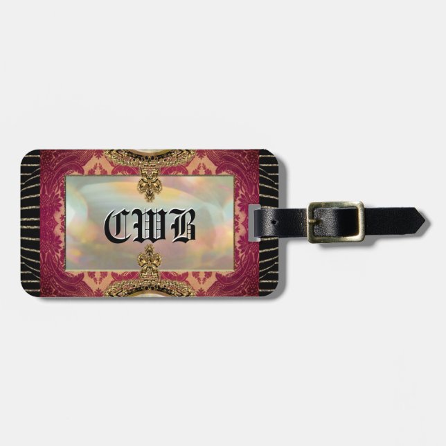 Vinayya Monogram Luggage Tag (Front Horizontal)