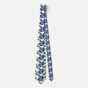 "Vinca #1" Flower Garden Neck Tie